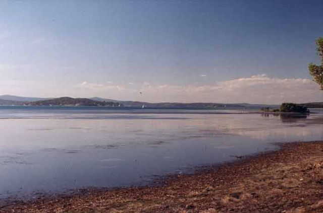 View from Swansea showing Pulbah Island