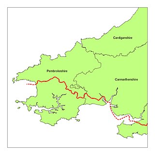 Landsker Line Demarcation in Wales