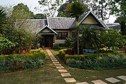 Parc du châlet des plantations de café sur le Plateau des Bolovens Laos.