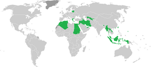 Map of opponents Lebanon has faced (27 September 2023) Lebanon women's national football team (matches with opponents).png