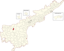 Legislative Assembly constituencies of Andhra Pradesh (139-Nandyal highlighted).png