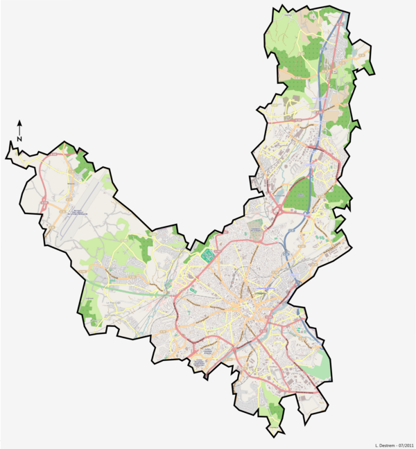 plan de la ville de Limoges