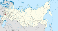 Die ligging van Lipetsk-oblast in Rusland