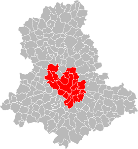 Limogesin metropolin sijainti