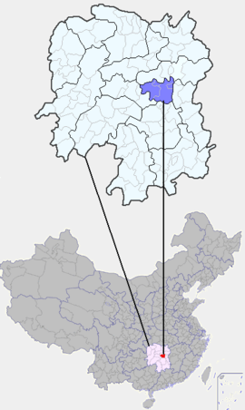 샹탄 시 지도