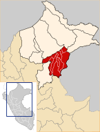 Location of the province Requena in Loreto.svg
