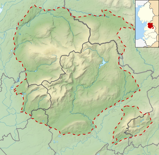 Pendle Hill is located in the Forest of Bowland