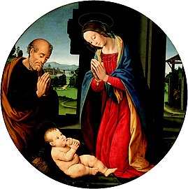 Adoration de l'Enfant, 1510 Albright Museum, Buffalo.