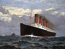 Painting of Lusitania by Norman Wilkinson Lusitania by Norman Wilkinson, 1907.jpg