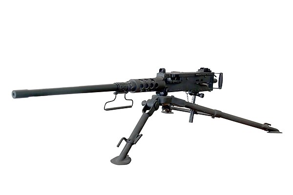 A .50 caliber M2 machine gun: John Browning's design has been one of the longest-serving and most successful machine gun designs