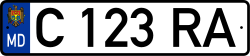 MD license plate C123RA 2011.svg