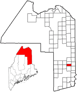 Umístění New Limerick, Maine