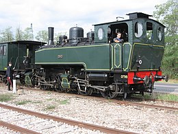 Locomotive de chemin de fer secondaire type 020+020T Henschel, en service sur le Train Thur Doller Alsace.