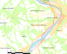 Saint-Cyr-sur-le-Rhône - Localizazion