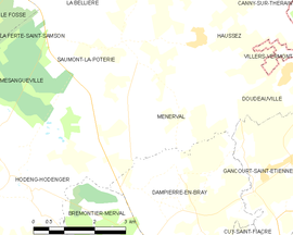 Mapa obce Ménerval