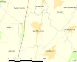 Mapa obce Saint-Sauflieu