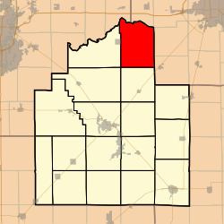 موقعیت ناحیه ماسکیتو، شهرستان کریستین، ایلینوی در نقشه