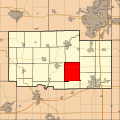 English: This is a map of Ogle County, Illinois, USA which highlights the location of Pine Rock Township.