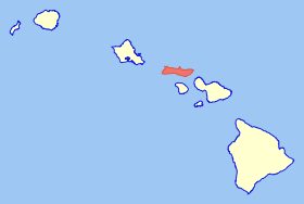 Map of Hawaii highlighting Molokai.svg