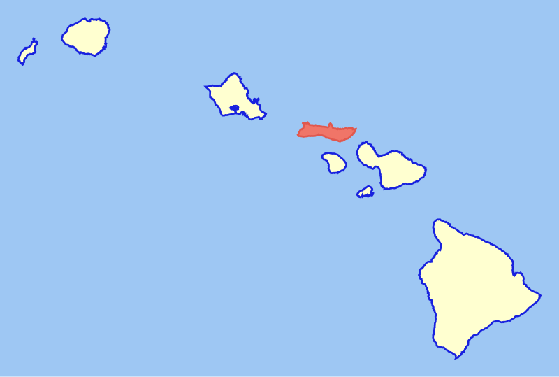 File:Map of Hawaii highlighting Molokai.svg