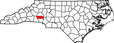 Map of North Carolina highlighting Lincoln County.svg