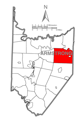 Placering af Wayne Township