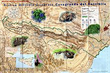 Mappa della Riserva di Cavagrande del Cassibile