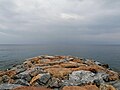 Mar Ligure con pioggia visto dal Molo vecchio - Noli.jpg