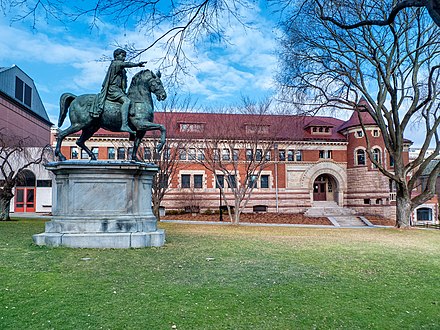 Lyman Hall, built 1890–92, houses the Department of Theatre Arts and Performance Studies