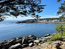 View of the Perkins Cove peninsula from the Marginal Way Marginal Way, Perkins Cove, Ogunquit, ME.jpg