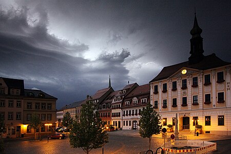 Markt Radeberg Gewitter