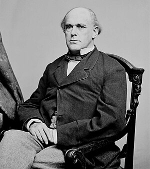 Mathew Brady, Portrait of Secretary of the Treasury Salmon P. Chase, officer of the United States government (1860–1865, full version).jpg