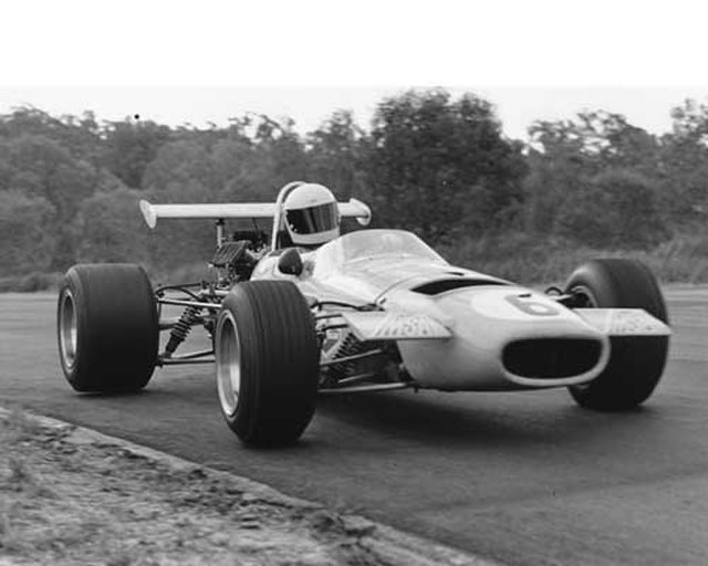 Max Stewart won the 1971 championship driving a Mildren Waggott