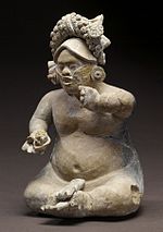 Миниатюра для Файл:Mayan - Dwarf Figurine - Walters 20092036 - View A.jpg
