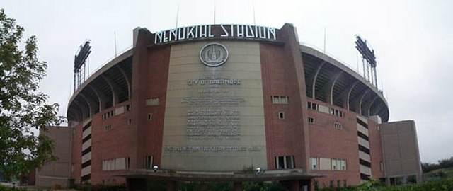 Memorial Stadium, home to the Baltimore Colts until 1983.