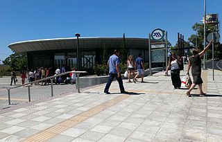 Elliniko metro station Metro railway station in Athens, Greece