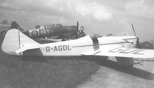 Miles M.5 Sparrowhawk G-AGDL Ringway 24.04.48