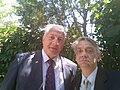 Миниатюра для Файл:Milomir Bogdanov of Ongal and the State governor of the Plovdiv province Mr. Zdravko Dimitrov at the celebration of the 150 years of the Holy Trinity church in Klementinovo (now Trud) build by his grandfather Mincho Bogdanov in 1869.jpg