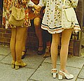 Mini-skirts at wedding - c1972.JPG