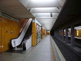 Bahnsteig in Richtung Norden (2004)