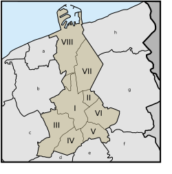 Distrikter i Brugge kommune