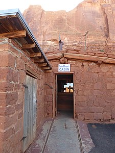 John Wayne's Cabin in Goulding's Lodge motel, Utah (USA).