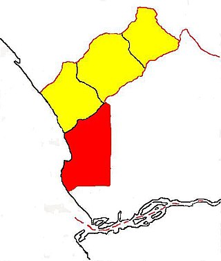 Lage des Munizips Cabinda in der Provinz Cabinda