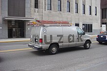 A Muzak van in Indianapolis, Indiana Muzak truck.jpg