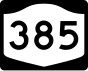 Marker New York State Route 385