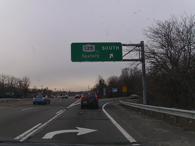 NY 135 exit on NY 25.