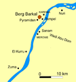 Locatie van de Djebel Barkal
