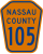 County Route 105 marker