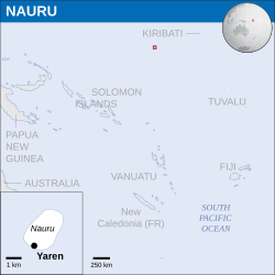 Location of Nauru