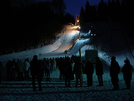 Night skijump ruhla